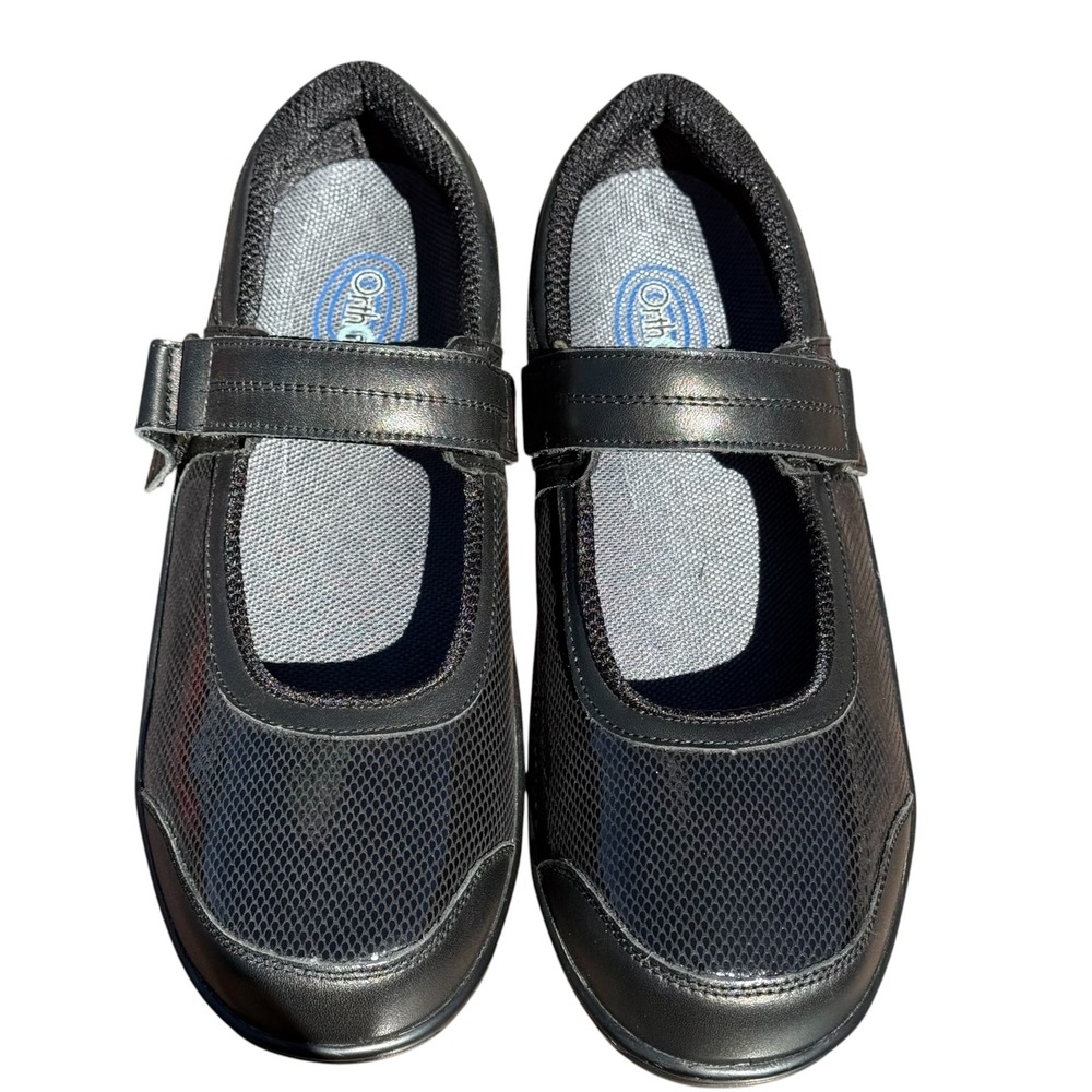 Orthofeet Springfield 857 Women's Mary Jane 11.5 Medium Black Patterned NWOB